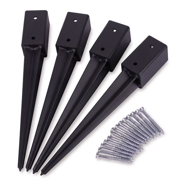 Insticksförankringar i rostfritt stål, 4-pack, 750 mm