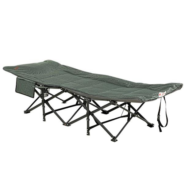 Aurinkoinen Telttasänky, Telttasänky, Retkeilytuoli Kassilla, Kokoontaitettava Sänky Mukinpidikkeellä, Uima-Altaalle, Parveke, 120 Kg, Harmaa, 68 X 18