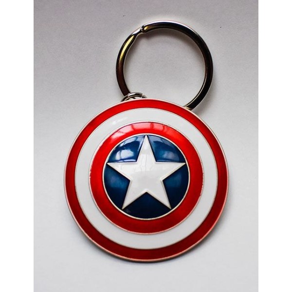 Marvel Comicsin metallinen avaimenperä Captain America Shield