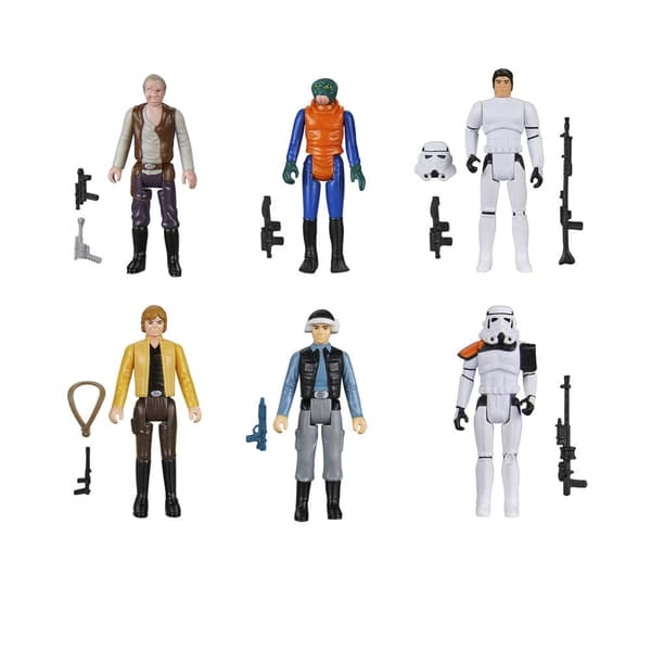 Star Wars Actionfigurer Set om 6, 9,5 cm lång