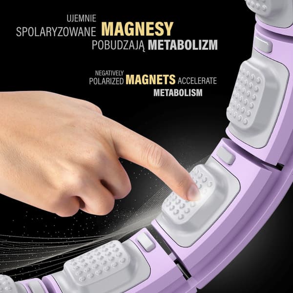 Magnetisk viktad Hula-båge med disk, violett