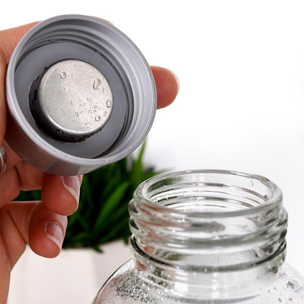 Dekorativ vandflaske 700ml med stållåg og forsegling