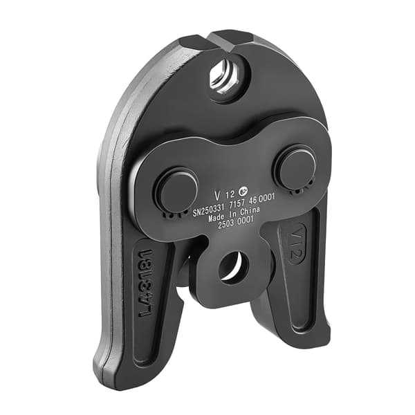 12 mm V-formad pressback för rostfria stålrör, karburerad
