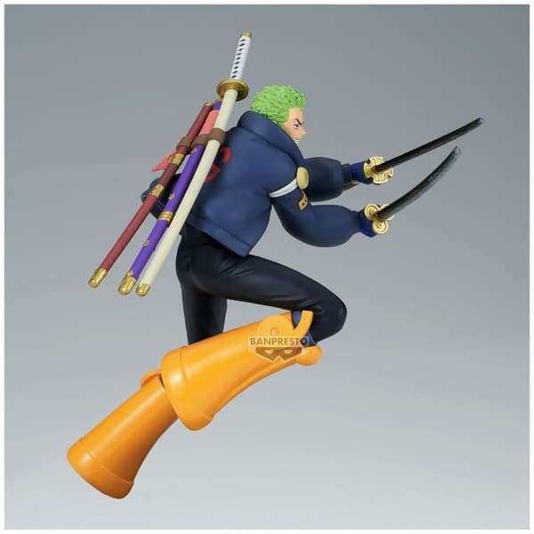 One Piece Roronoa Zoro Battle Record Figur, 16 cm samleobjekt