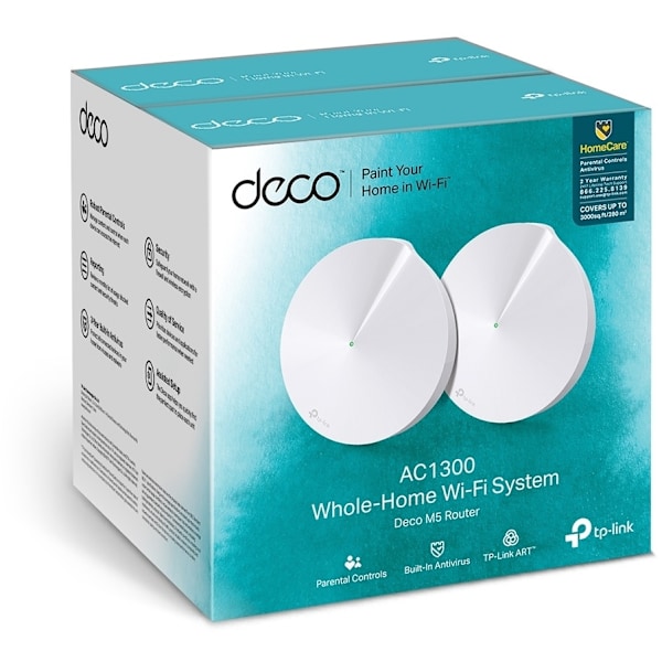 TP-LINK Deco M5 WiFi - Mesh-järjestelmä, 2-pack