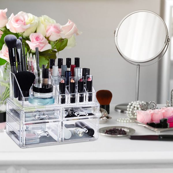 Make-up holder med 4 skuffer
