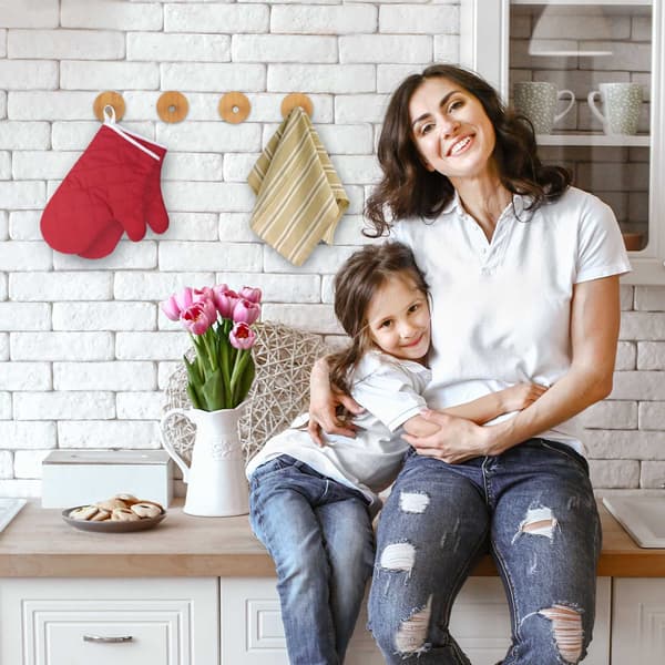 Självhäftande handdukskrok set om 4