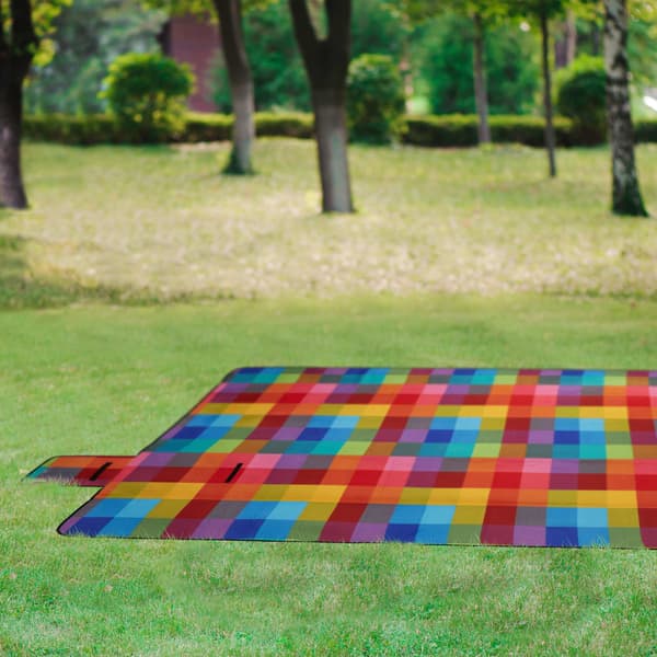 Picnictæppe 300 x 200 cm ternet