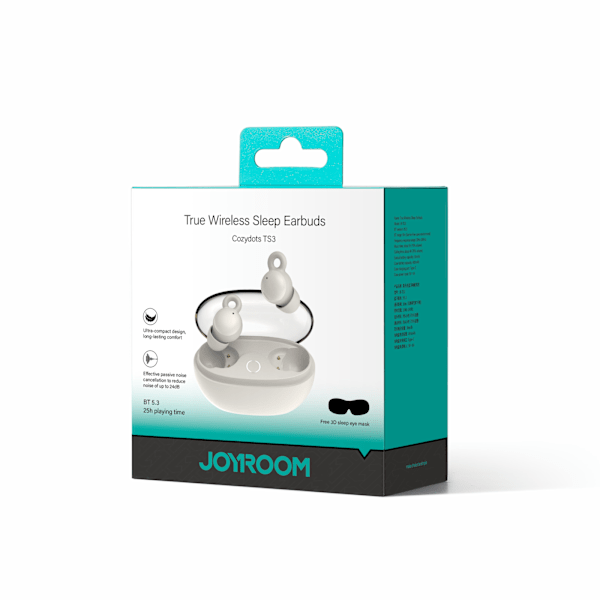 JR-TS3 trådlösa Bluetooth in-ear hörlurar vita