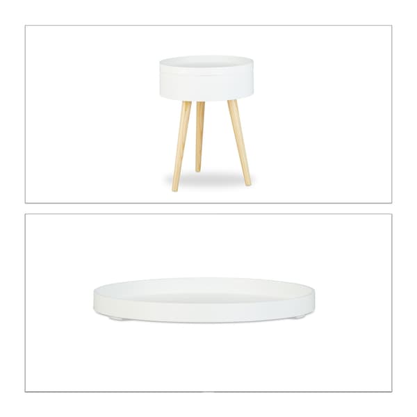 Rundt sidebord