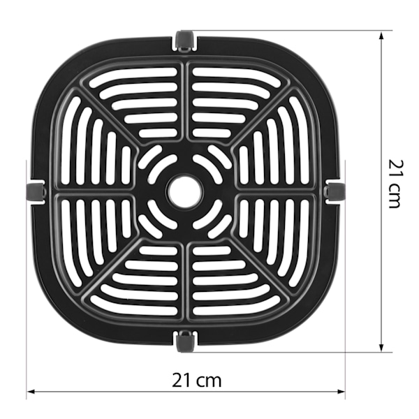 Korkealuokkainen ruostumaton kori ilmakeittimelle BD-652