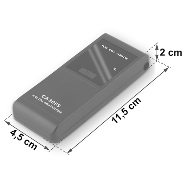 CA 30FS sähkökemiallinen alkometri + suukappaleet