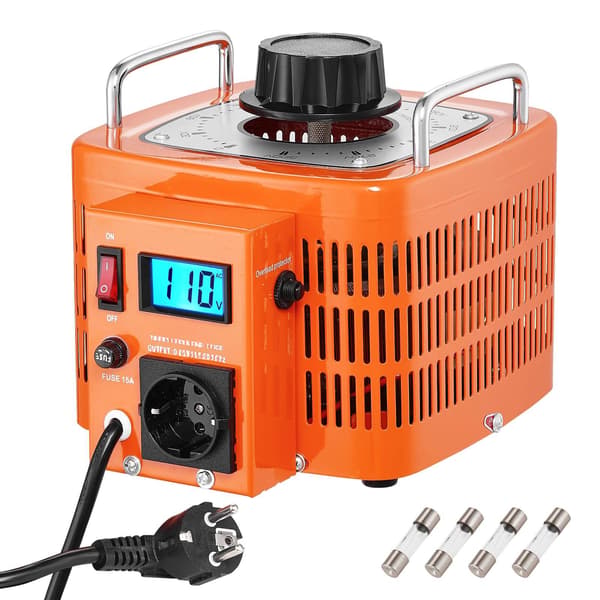 Variabel spændingstransformator 3000VA 10A 0-300V, LCD