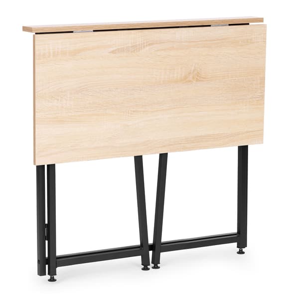 Hopfällbart laptopbord, 80x45 cm, MDF, loftstil