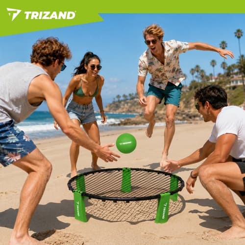 Roundnet Mini -lentopallosetti, 3 palloa ja pumppu