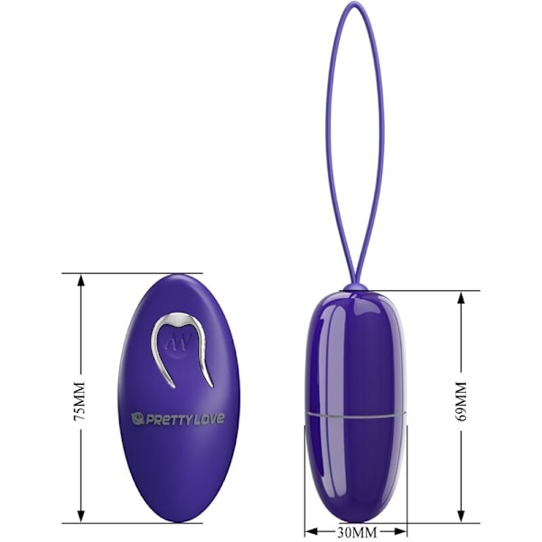 Pretty Love - Selkie Youth Mini Vibrating Egg Violet -kaukosäädin