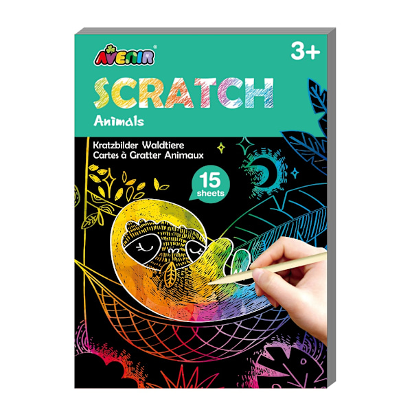 Avenir Mini Scratch Book metsäeläimet