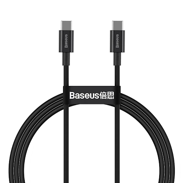 Superior USB-C kabel USB-C Quick Charge FCP 100W 5A 20V 1m sort