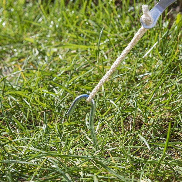 Tentpeg 22cm metalli avoimella silmällä 10 kpl polybagissa