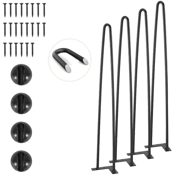 Hårnålsben, 28 tum, 4-pack, stål