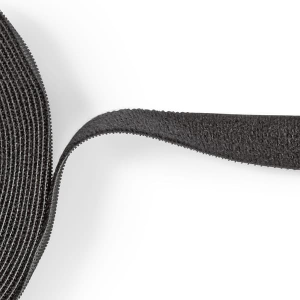 Velcro-tarrarulla | Velcro kaapeliside | 1x Hook-ja loop Roll | Musta