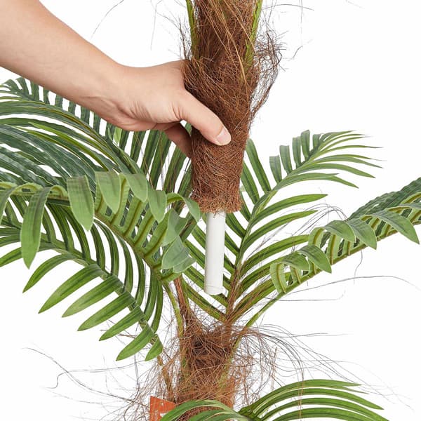 Kunstig palme 1,2 m, sæt med 2, anti-tip base
