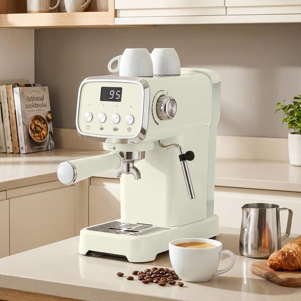 20 bar espressomaskine med mælkeskummer, 1,2 liters tank