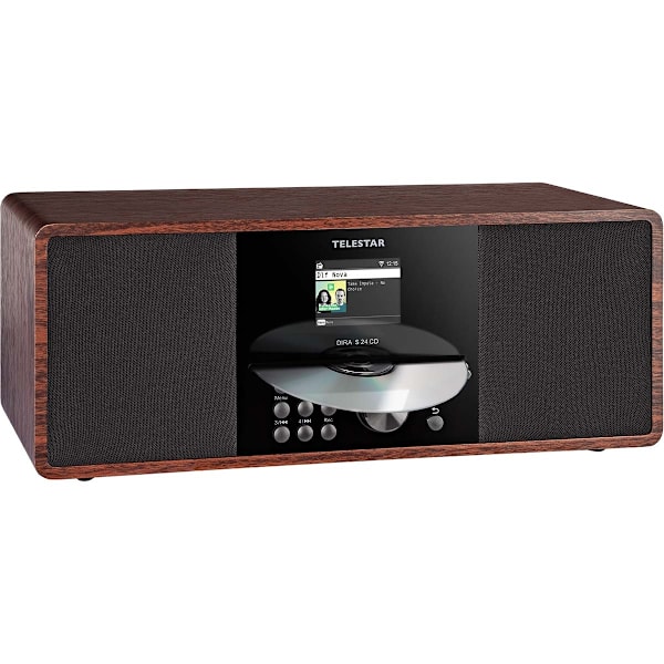 Telestar DIRA S 24 CD DAB+ / FM Stereoradio CD-soittimella Puu