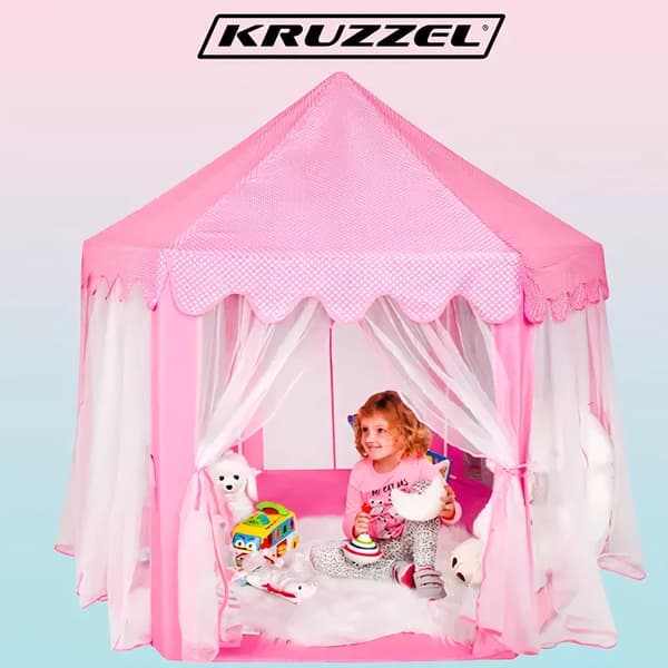 Barntält rosa Kruzzel 23869