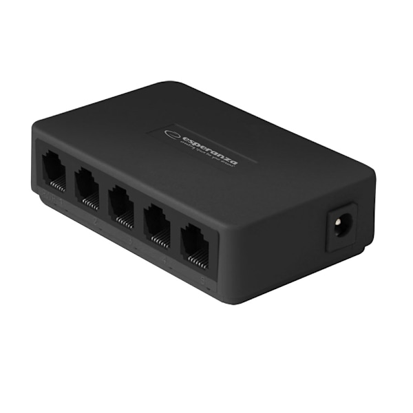 Esperanza 5-porttinen Ethernet-kytkin 10/100/1000 Onyx