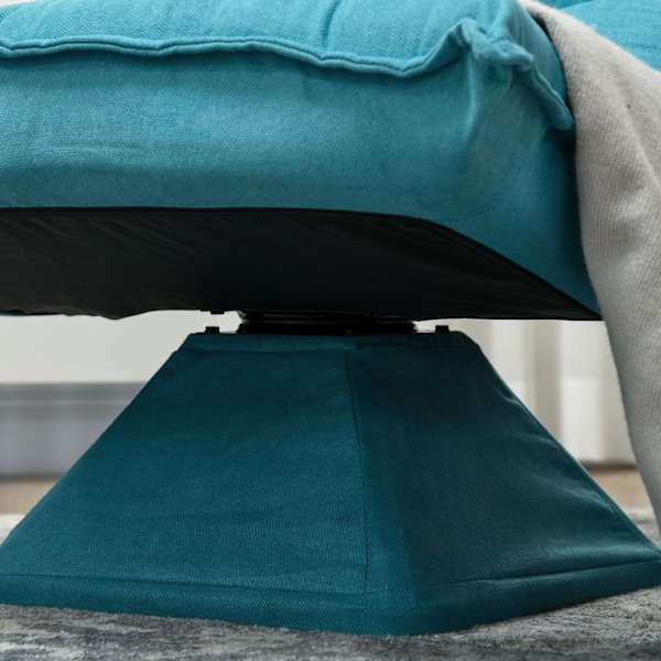 Gulvstol Justerbar Gulvsofa Drejelig Meditationsstol Relax Stol Lazy Sofa Dagligstue Kontor Blå