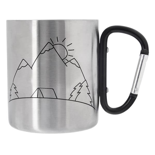 Resemugg i stål med karbinhake 350 ml