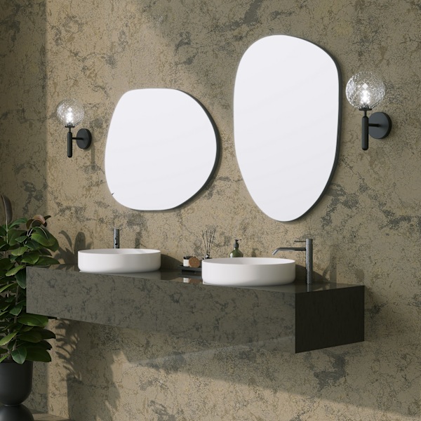 Dekorativ spegel Gusto Mirror - Svart