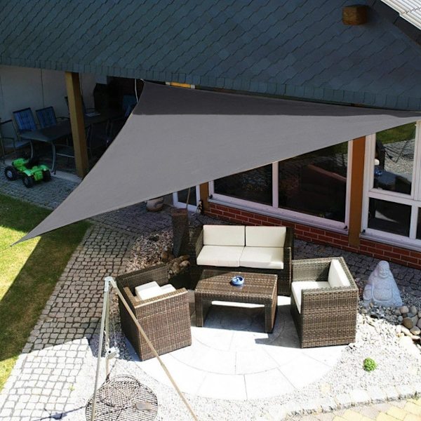 Vattentätt solskyddssegel 4x4x4m ModernHome - grå