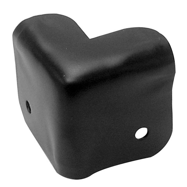 Kaiutinkaapin kulma, musta metalli, 38 x 38 mm x 90° - 8 kpl