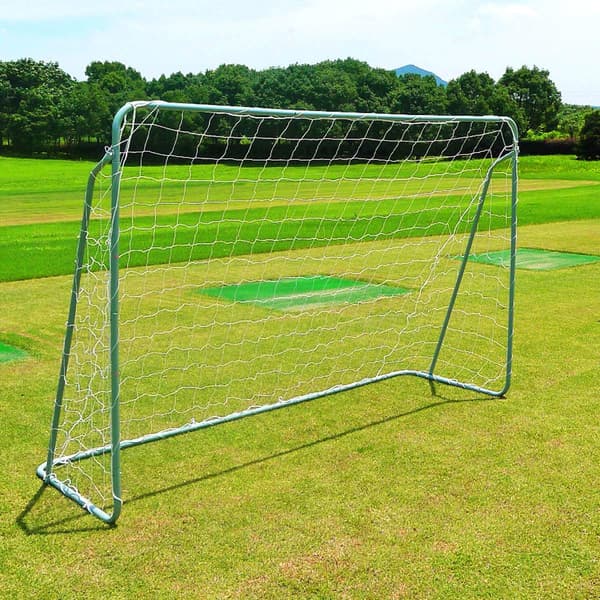 Fodboldmål med net, stålramme, 240 cm