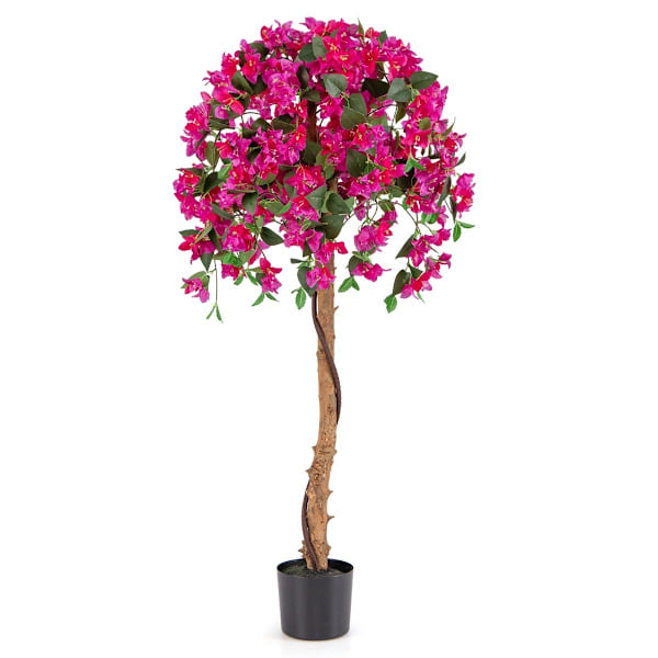 135 cm konstgjord träd med blommor konstgjord växt i kruka Konstgjord träd med azaleablommor