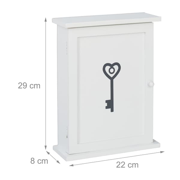 Nøgleboks i træ med motiv