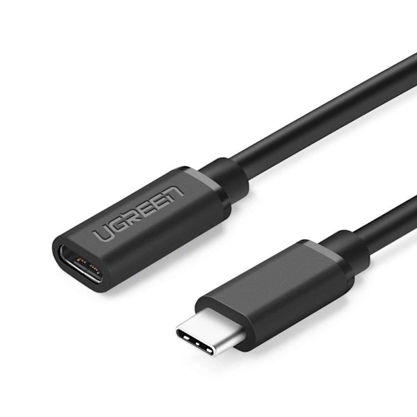 USB-C 3.1 jatkojohto 0,5m musta