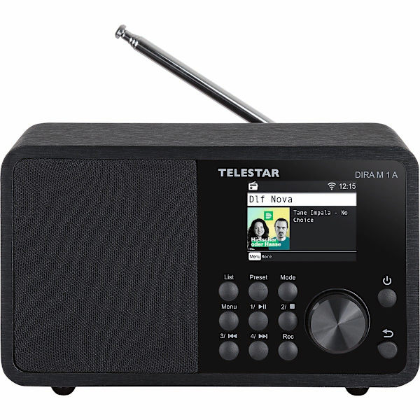 DIRA M 1 A EWF Kompakt Mono Multifunktionsradio Svart