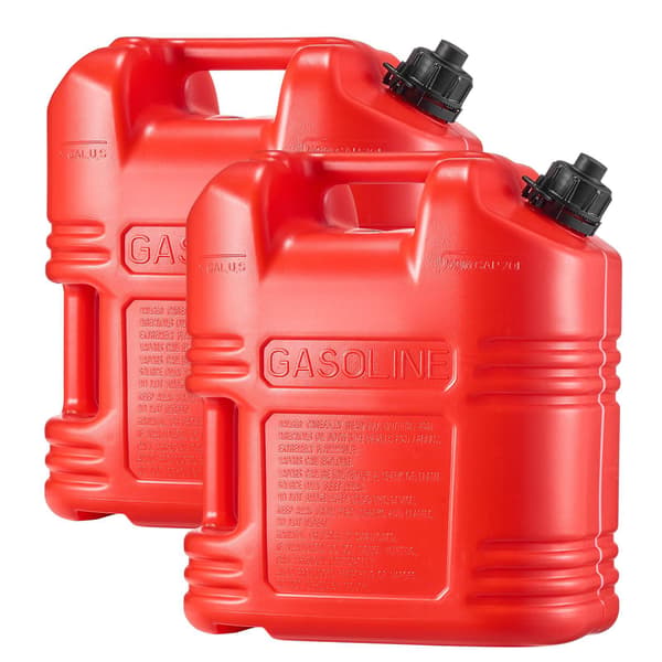 19L bränslebehållare 2-pack, pip, läckagesäker, röd