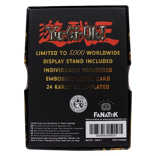 Yu-Gi-Oh! Ingot Jinzo Limited Edition (guldpläterad)