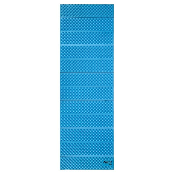 Fällbar träningsmatta, 188cm, blå