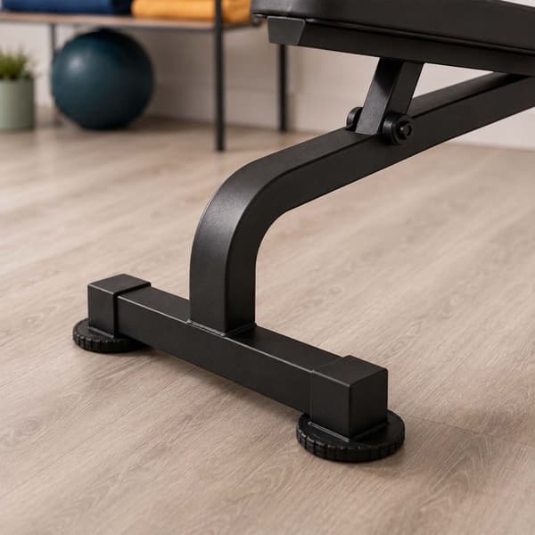 Multifunktionel Hyperextension & Curls-bænk, sort, stålramme