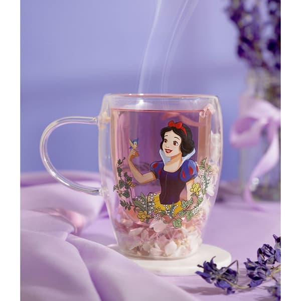 Disney Snövit blommig dekorativ glasmugg
