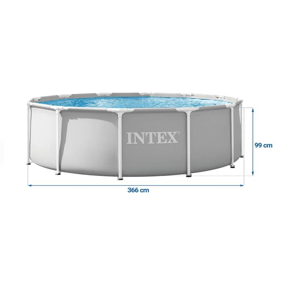 Trädgårdspool i ram 366 x 99 cm 17in1 INTEX 26716ND