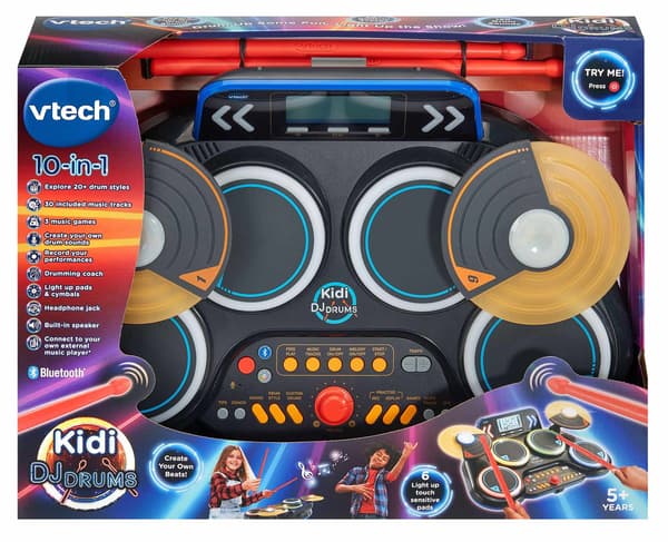 Elektroniskt DJ-trumset med Bluetooth och LCD-skärm
