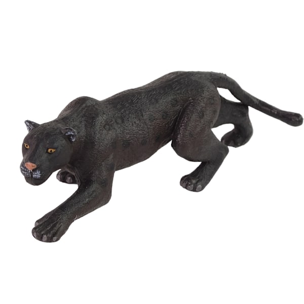 Yksityiskohtainen Black Panther Animal Figuurisetti luovaan leik