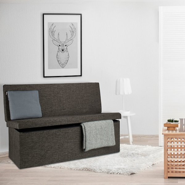 Taitettava jakkara selkänojalla XL