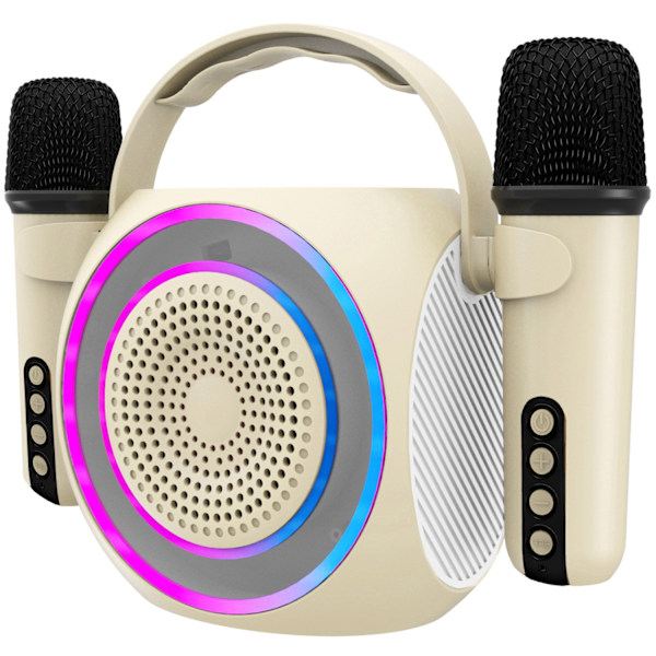 Partymic2 langaton kaiutin RGB + 2 langaton. mikrofonit